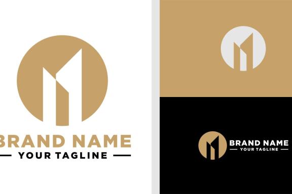 LETTER O LOGO BUILDING NEGATIVE SPACE LUXURY EDITABLE