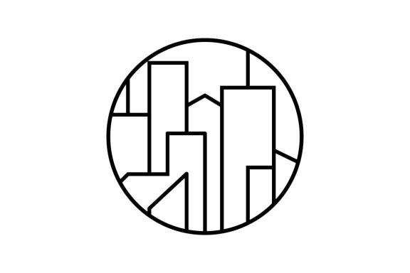 Construction architect logo design vector isolated