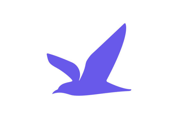 flying humming bird logo design vector isolated