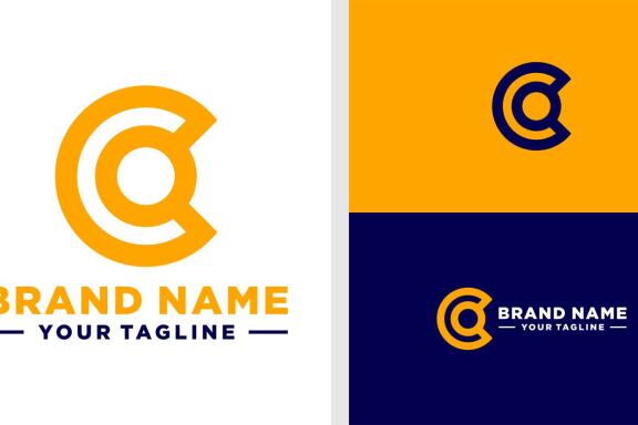 CO LOGO MONOGRAM LINE MODERN SIMPLE EDITABLE