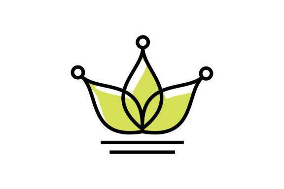 king or royal agriculture logo design vector isolated