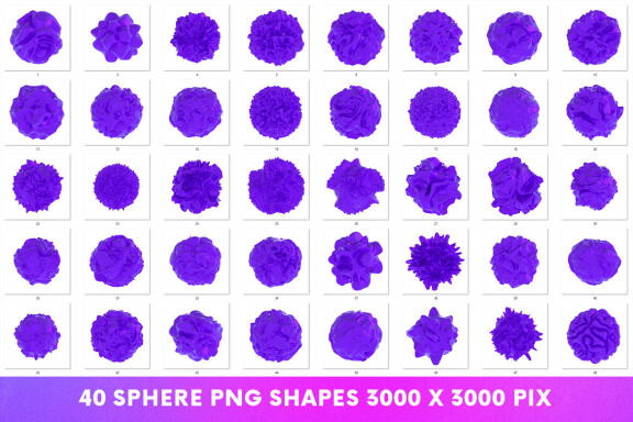 40 Abstract Sphere Shapes