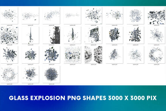 Glass Explosion Shapes