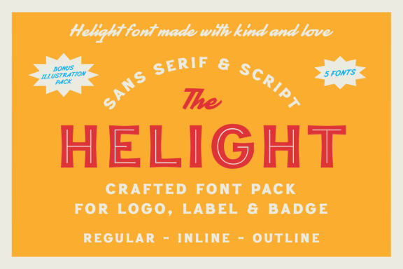 Helight - Crafted Font