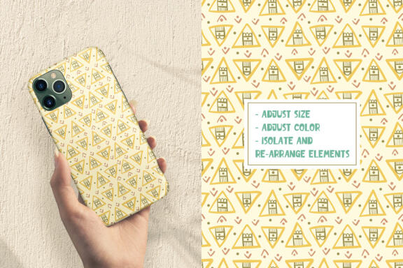 Hand Drawn Ethnic Abstract Patterns Vol. 1