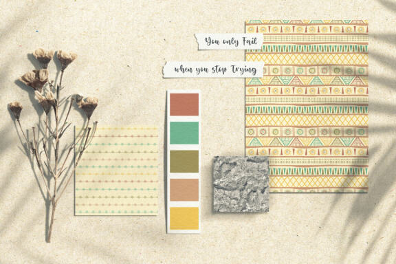 Hand Drawn Ethnic Abstract Patterns Vol. 1