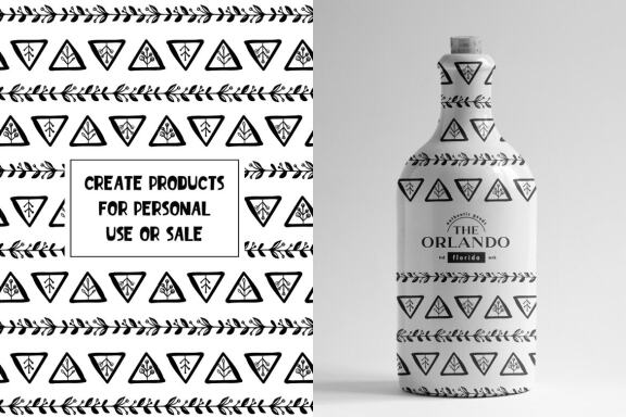 Hand Drawn Ethnic Abstract Patterns Vol. 2