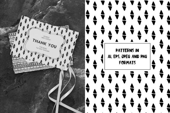 Hand Drawn Ethnic Abstract Patterns Vol. 2