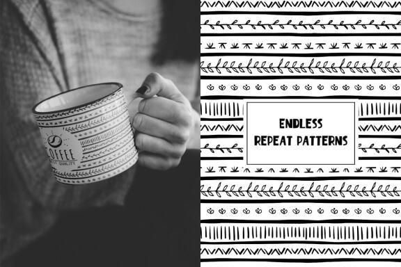 Hand Drawn Ethnic Abstract Patterns Vol. 2