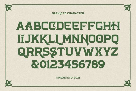 Darklord - Vintage Display Font