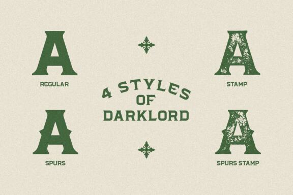 Darklord - Vintage Display Font
