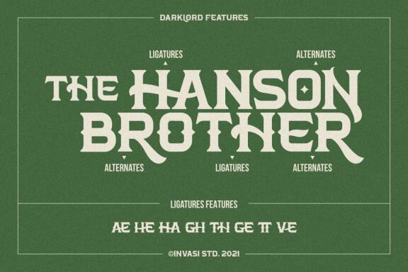 Darklord - Vintage Display Font