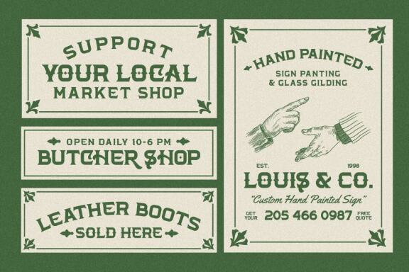 Darklord - Vintage Display Font
