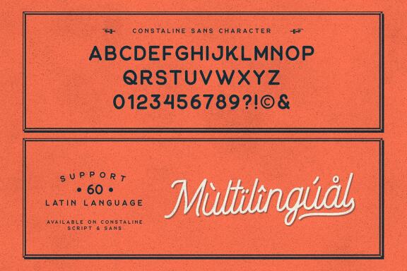 Constaline - Monoline Script & Sans