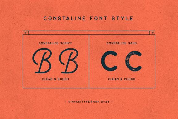 Constaline - Monoline Script & Sans