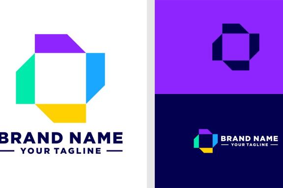 LETTER O LOGO MONOGRAM GEOMETRIC SIMPLE EDITABLE