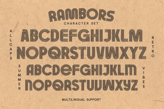 Rambors - Retro Font