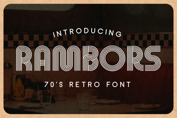 Rambors - Retro Font