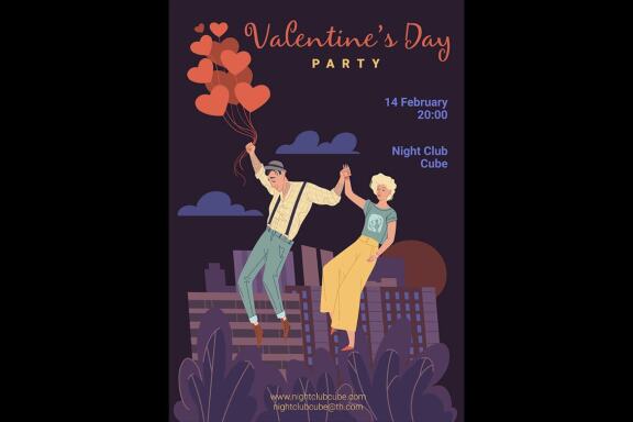 Valentine's day scenes posters