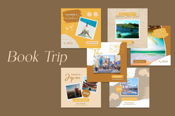 Travel Content Instagram | CANVA Templates 