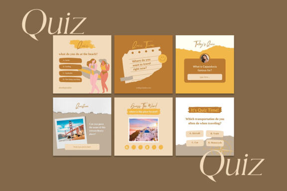 Travel Content Instagram | CANVA Templates 