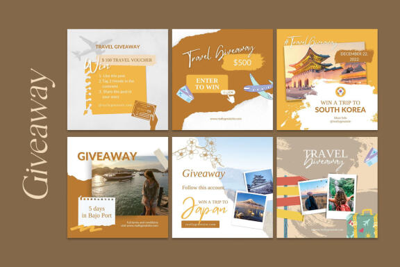 Travel Content Instagram | CANVA Templates 