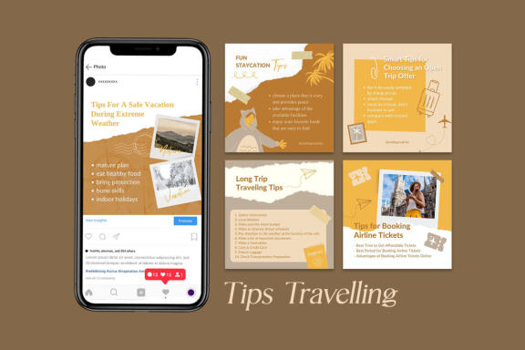 Travel Content Instagram | CANVA Templates 