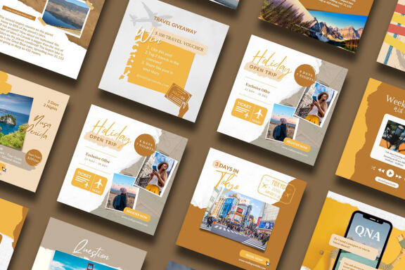 Travel Content Instagram | CANVA Templates 