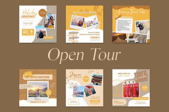 Travel Content Instagram | CANVA Templates 