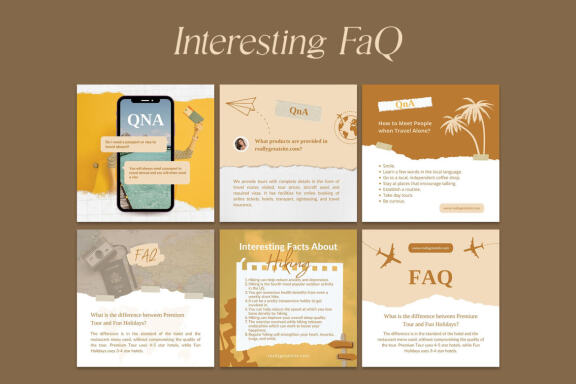 Travel Content Instagram | CANVA Templates 