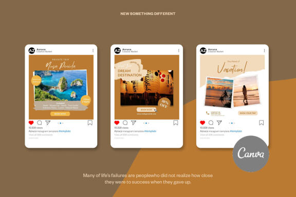 Traveling Content Instagram | CANVA Templates 
