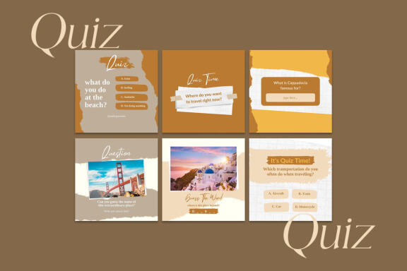 Traveling Content Instagram | CANVA Templates 