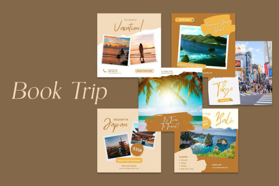 Traveling Content Instagram | CANVA Templates 