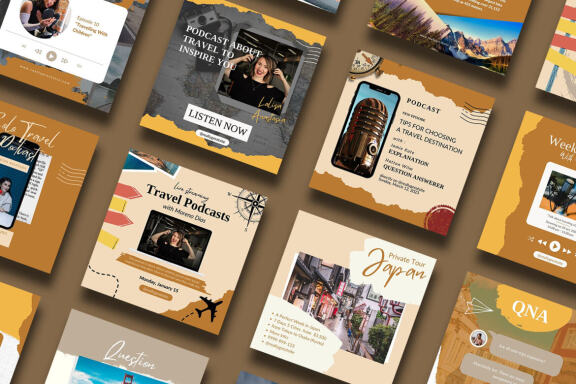 Traveling Content Instagram | CANVA Templates 