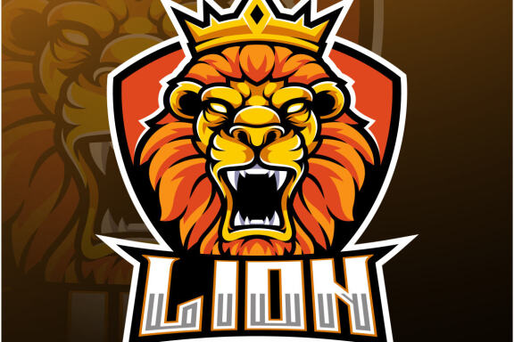 Lion Head Esport Mascot