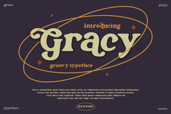 Gracy - Groovy Typeface