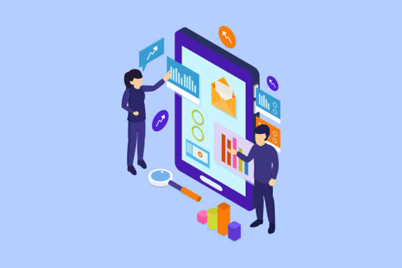 Business analysis isometric