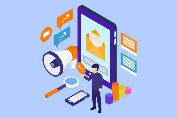 Isometric email marketing