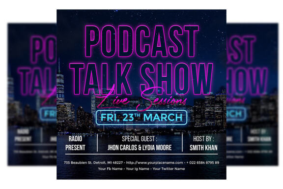 Talkshow Flyer