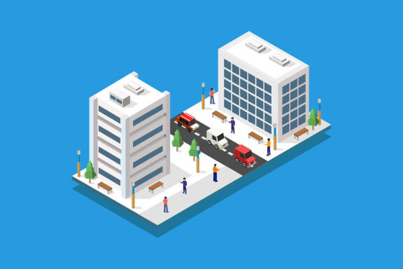 Isometric building