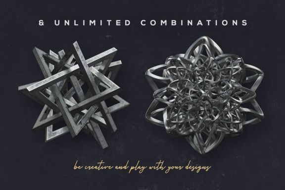Futuristic 3D Shapes