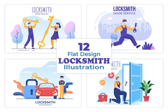 12 Locksmith Home Maintenance Illustration
