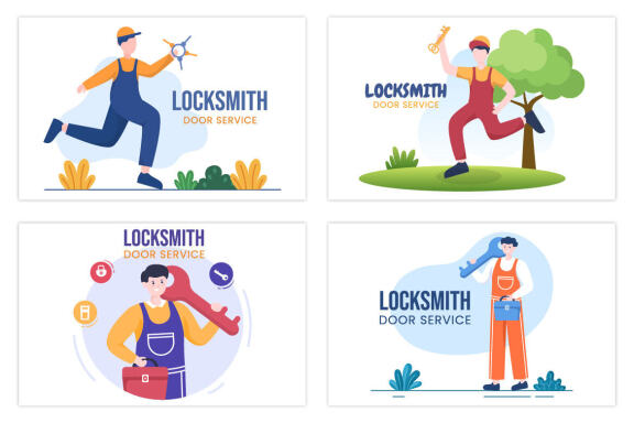 12 Locksmith Home Maintenance Illustration