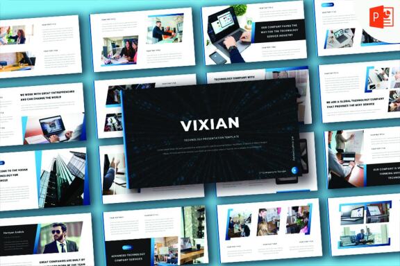 Vixian - Business Technology Powerpoint Template