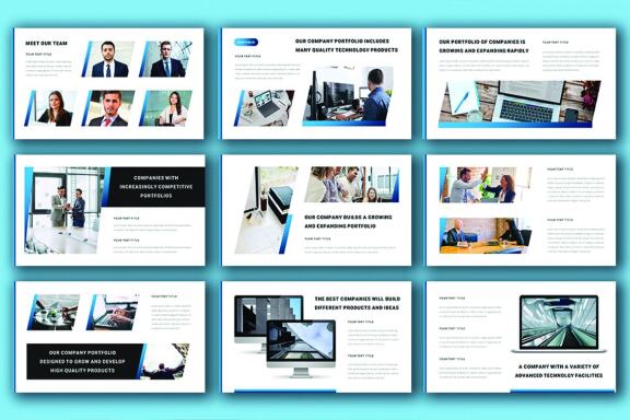 Vixian - Business Technology Google Slide Template