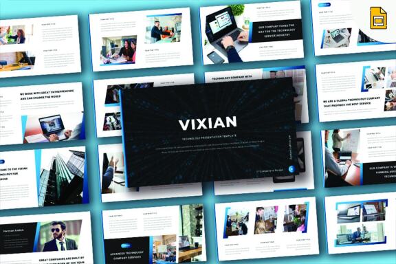 Vixian - Business Technology Google Slide Template