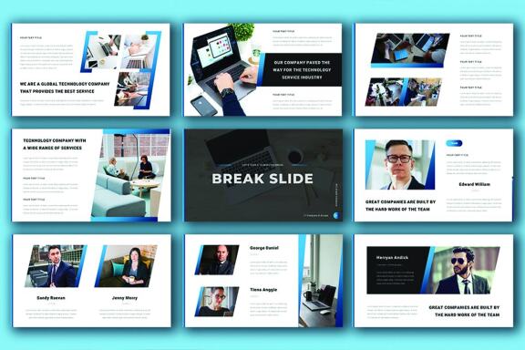 Vixian - Business Technology Google Slide Template