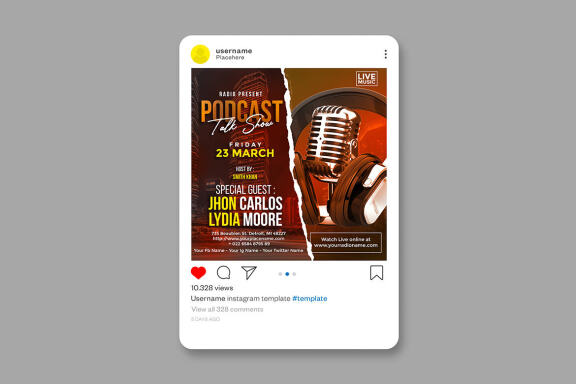 Talk Show - Podcast FREE Flyer