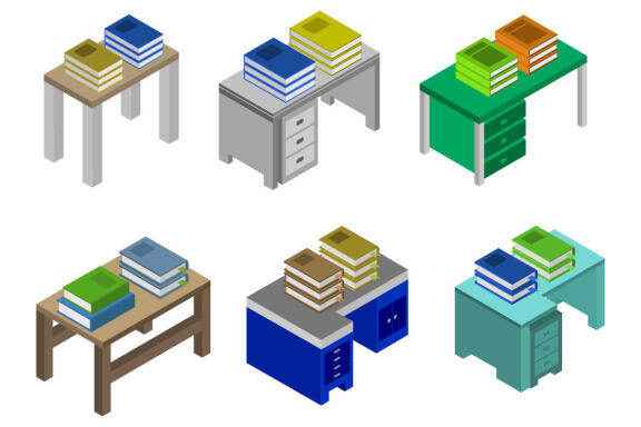 Isometric desk