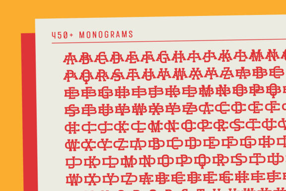 Monogram Holder - Display Font
